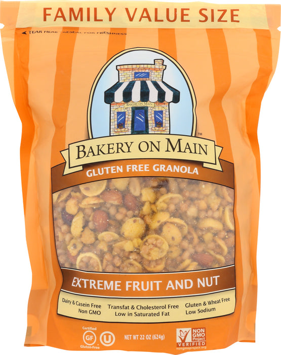 BAKERY ON MAIN: Gluten Free Granola Extreme Fruit & Nut, 22 oz