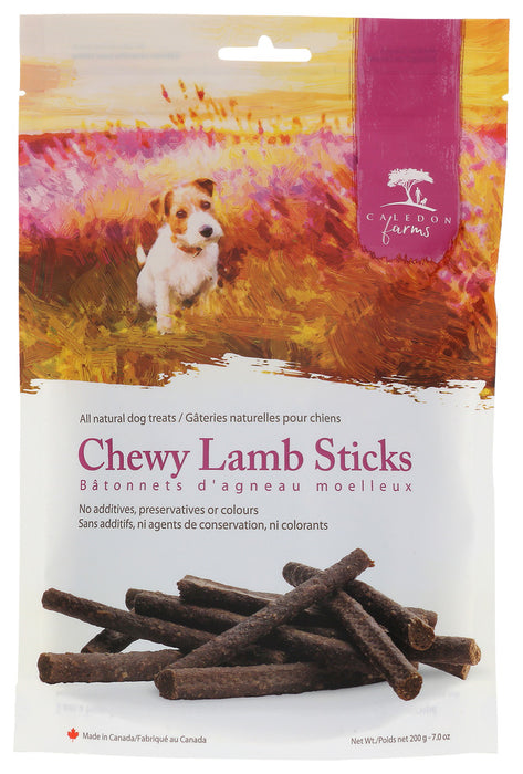 CALEDON FARMS: Treat Dog Chewy Lamb Stic, 7 OZ