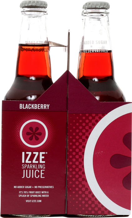 IZZE BEVERAGE: Sparkling Blackberry 4 count, 48 oz