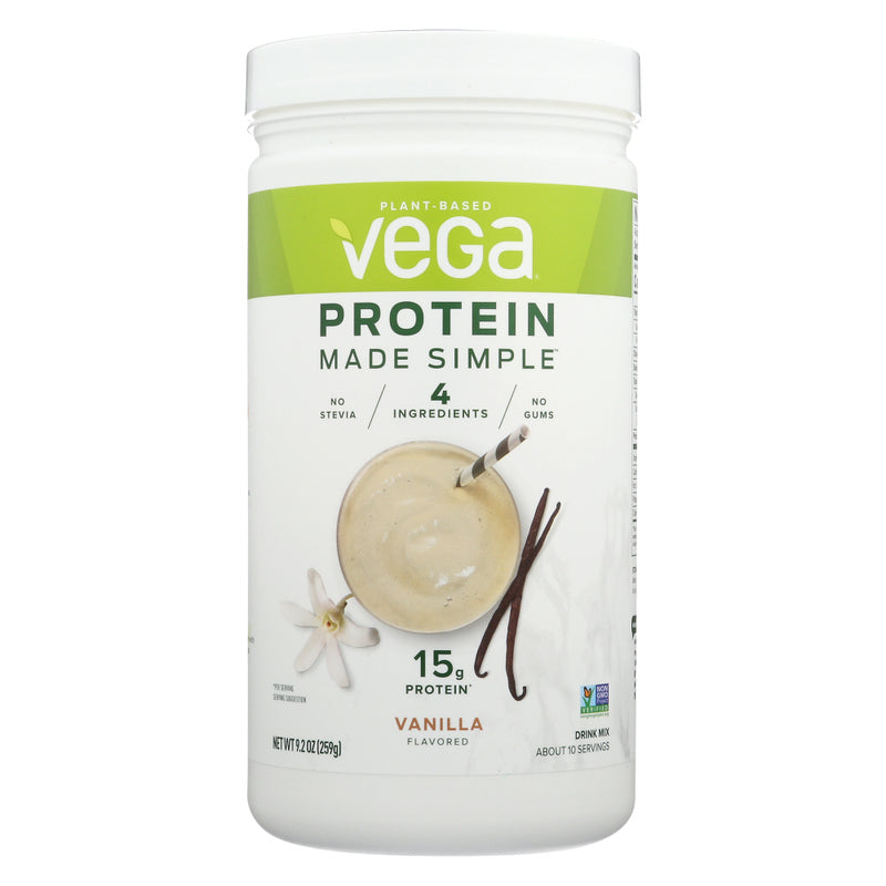 VEGA: Made Simple Prtn Vanilla, 9.2 oz