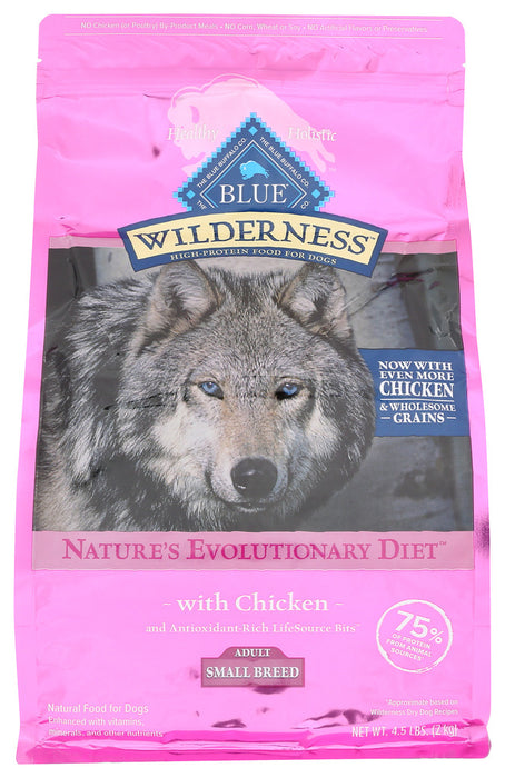 BLUE BUFFALO: Dog Food Sm Brd Adlt Chc, 4.5 LB