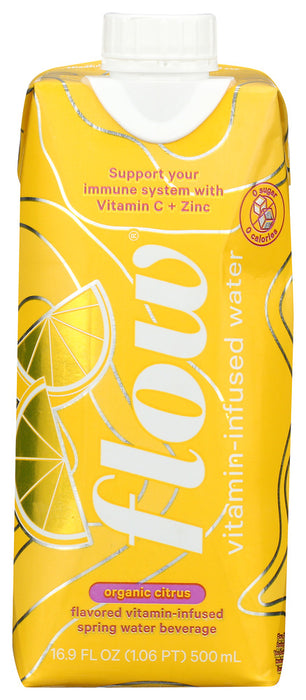 FLOW WATER: Organic Citrus Vitamin Water, 16.9 fo
