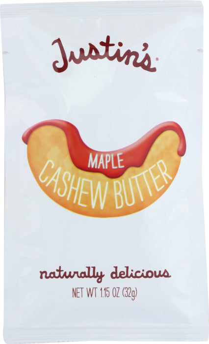JUSTINS: Cashew Butter Maple Squeeze Pack, 1.15 oz