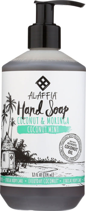 ALAFFIA: Coconut Hand Soap Coconut Mint, 12 fl oz