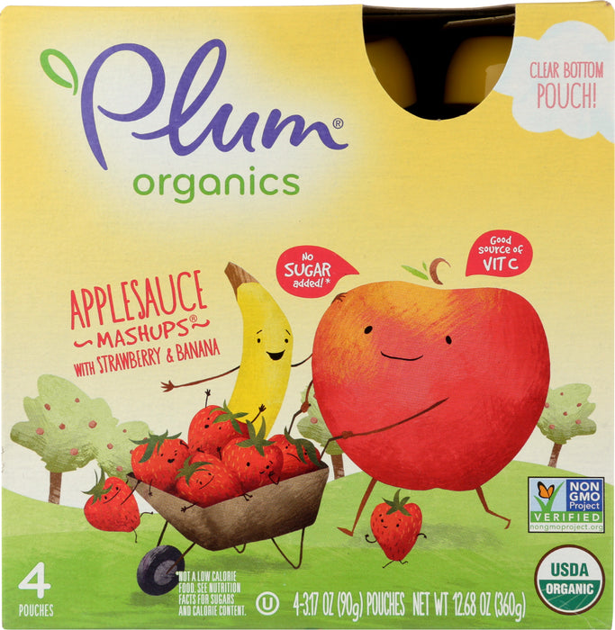 PLUM ORGANICS: Applesauce Mashups, 12.68 oz