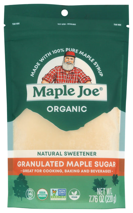 MAPLE JOE: Granulated Maple Sugar, 7.76 oz