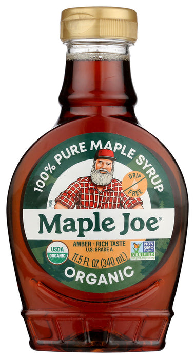 MAPLE JOE: Organic Dark Maple Syrup Squeeze, 11.5 fo