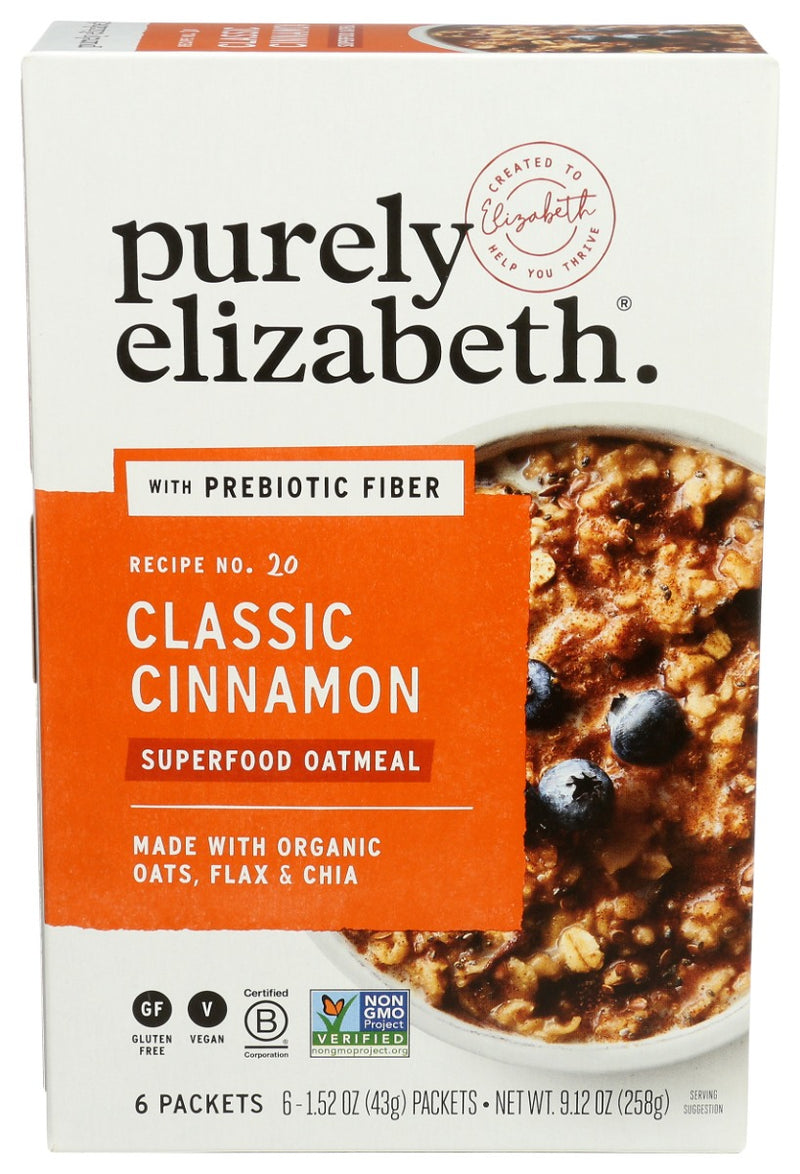 PURELY ELIZABETH: Oatmeal Cinnamon Classic, 9.12 OZ