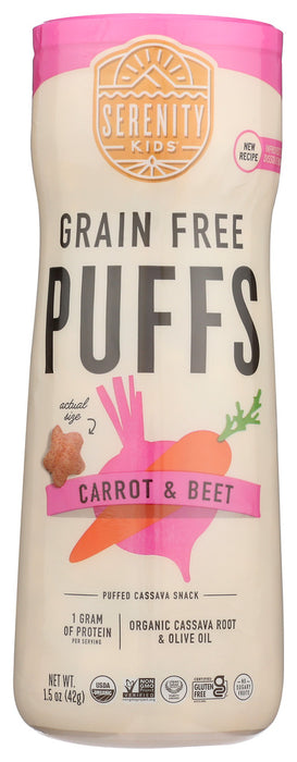 SERENITY KIDS: Toddler Puffs Carrot Beet, 1.5 oz