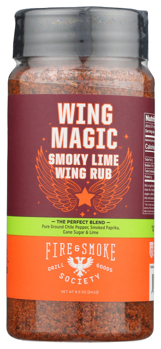 FIRE AND SMOKE: Rub Wing Wing Magic, 10 oz