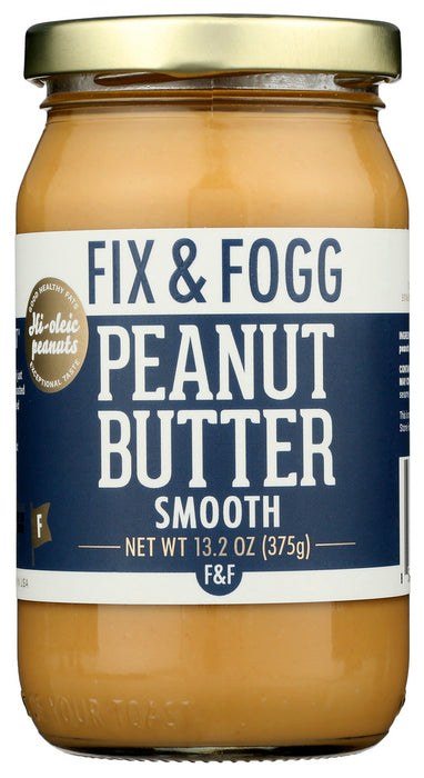FIX & FOGG: Smooth Peanut Butter, 13.2 oz