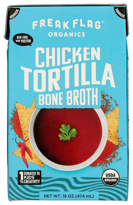FREAK FLAG ORGANICS: Broth Chicken Tortilla, 16 oz