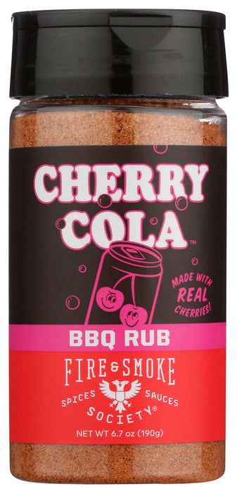 FIRE AND SMOKE: Rub Cherry Cola Bbq, 5 OZ