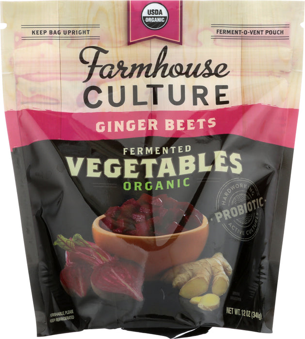 FARMHOUSE CULTURE: Ginger Beet Fermented Vegetable, 12 oz