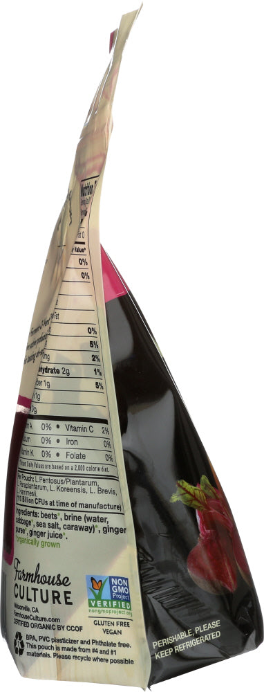 FARMHOUSE CULTURE: Ginger Beet Fermented Vegetable, 12 oz - No Brand For Less 