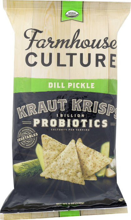 FARMHOUSE CULTURE: Dill Pickle Kraut Krisps Organic, 5 oz