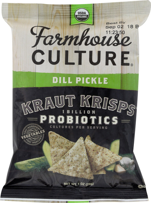 FARMHOUSE CULTURE: Dill Pickle Kraut Krisps, 1 oz