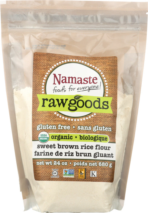NAMASTE FOODS: Organic Sweet Brown Rice Flour, 24 oz