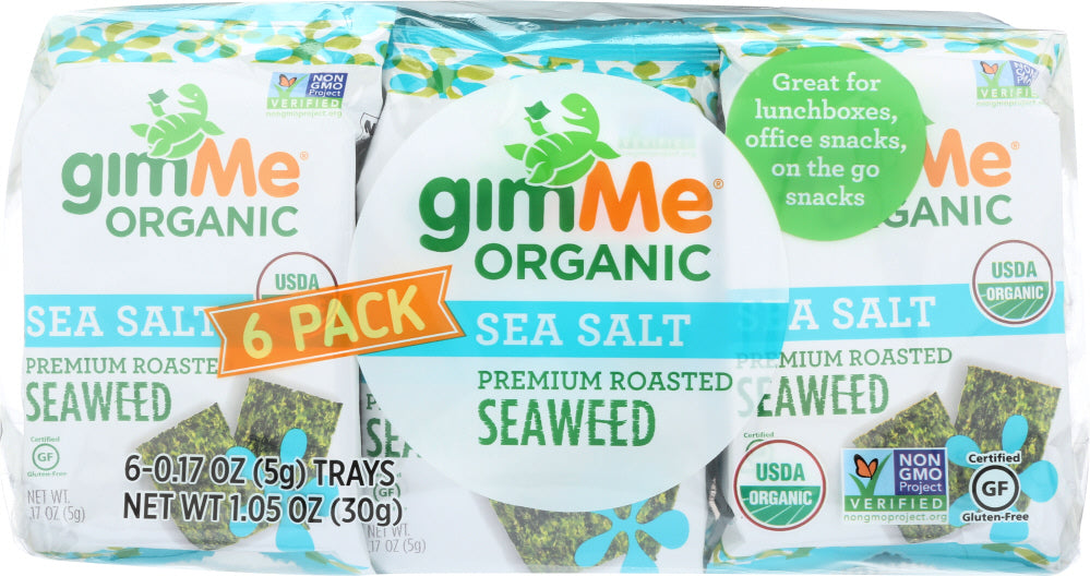 GIMME: Seaweed Roasted Sea Salt Organic, 1.05 oz