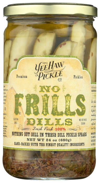 YEE HAW PICKLE COMPANY: No Frills Dill, 24 oz