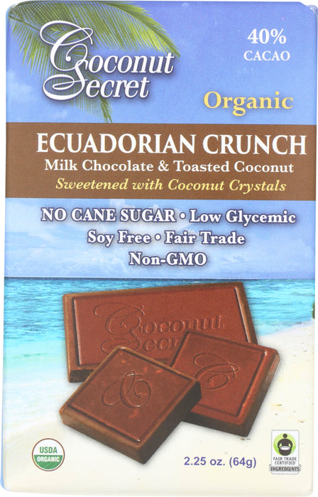 COCONUT SECRET: Ecuadorian Crunch Candy, 2.25 oz