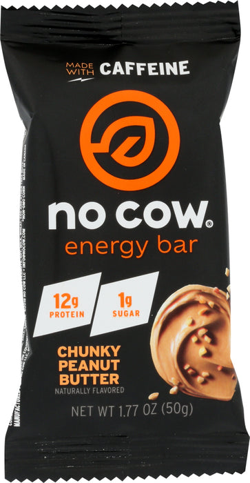 NO COW BAR: Chuncky Peanut Butter Energy Bar, 1.77 oz