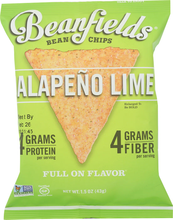 BEANFIELDS: Jalapeno Lime Bean Chips, 1.5 oz