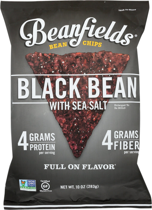 BEANFIELDS: Black Bean with Sea Salt Chips, 10 oz