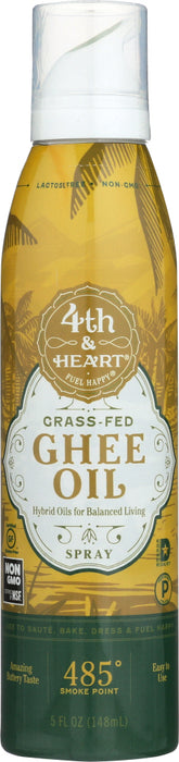 4TH & HEART: Sprayable Ghee Oil, 5 fl oz