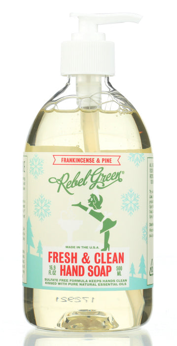 REBEL GREEN: Soap Hand Frnkncns N Pine, 16.9 oz
