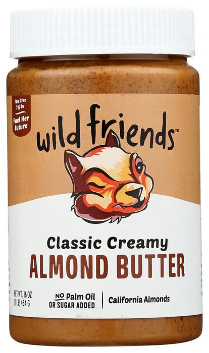 WILD FRIENDS: Almond Butter Classic Creamy, 16 oz