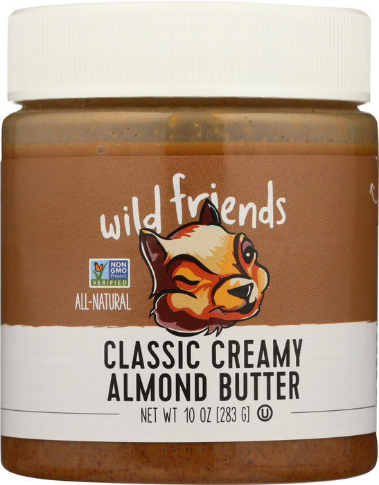 WILD FRIENDS: Almond Butter Creamy Classic, 10 oz