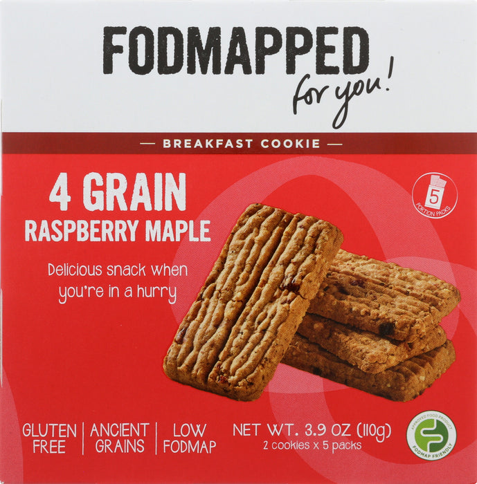 FODMAPPED FOR YOU: Cookie Breakfast Raspberry Maple, 3.9 oz - No Brand For Less 