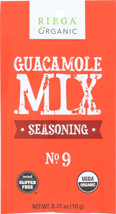 RIEGA: Organic Guacamole Seasoning Mix, 0.35 oz