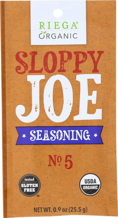 RIEGA: Seasoning Sloppy Joe Organic, 0.9 oz