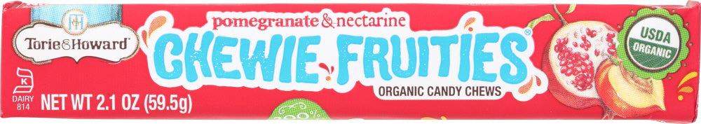 TORIE & HOWARD: Candy Fruit Chewie Pomegranate Nectarine Stick, 2.1 oz