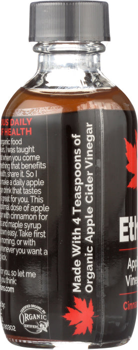 ETHANS: Cinnamon Maple Apple Cider Vinegar Shot, 2 fl oz