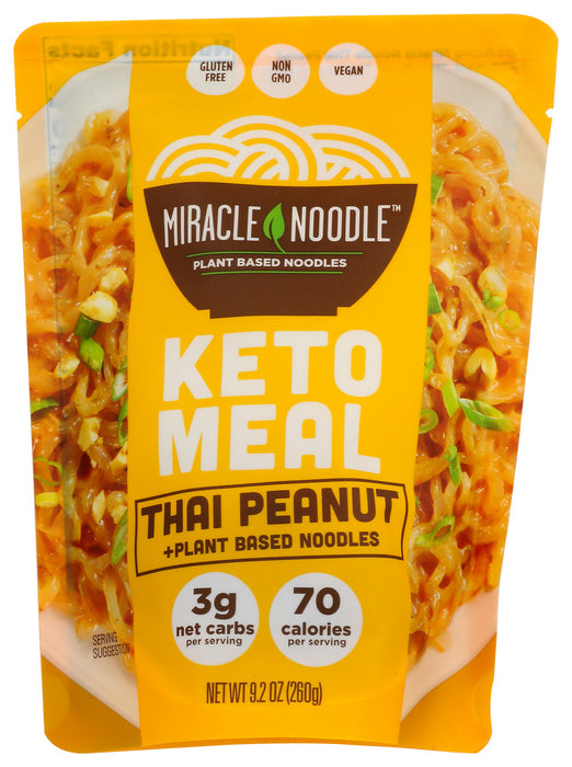 MIRACLE NOODLE: Keto Meal Thai Peanut, 9.2 oz