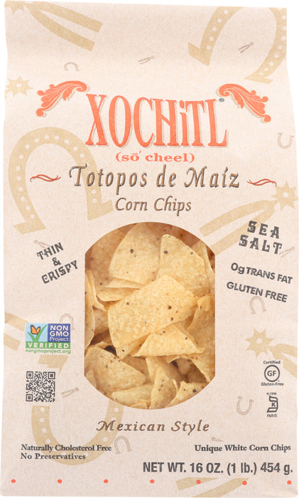 XOCHITL: Corn Chips Salted Mexican Style, 16 oz