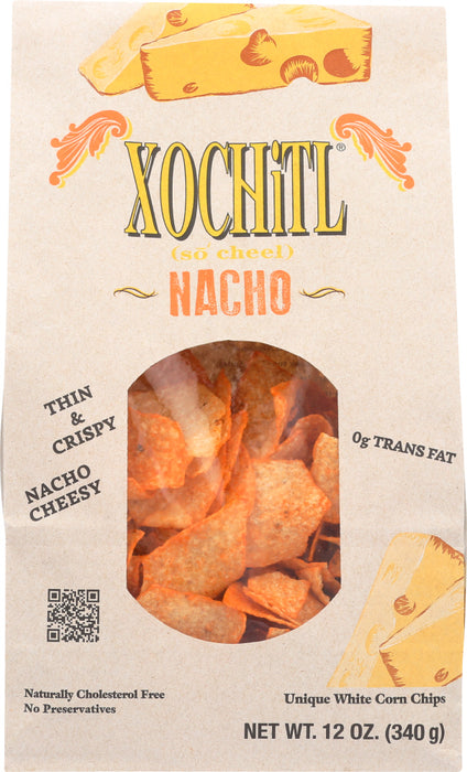 XOCHITL: Chip Tortilla Chipotle Nacho Cheese, 12 oz
