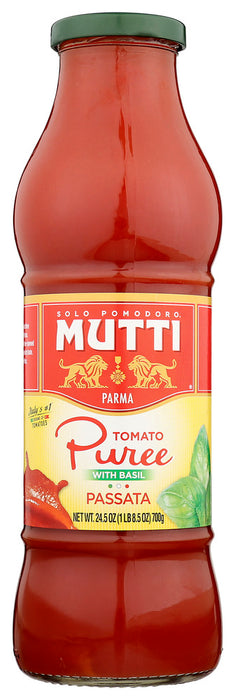 MUTTI: Tomato Puree With Basil Passat, 24.5 oz