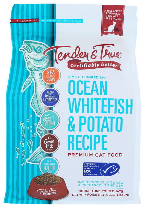 TENDER AND TRUE: Cat Fd Whitefish & Potato, 3 lb