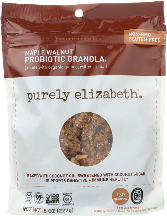 PURELY ELIZABETH: Granola Probiotic Maple Walnut, 8 oz