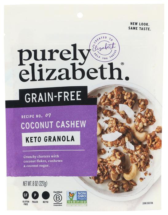 PURELY ELIZABETH: Grain Free Granola Coconut Cashew, 8 oz