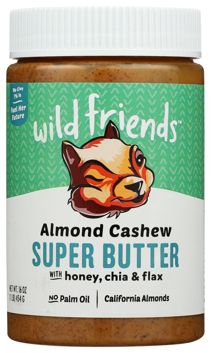 WILD FRIENDS: Almond Cashew Super Butter, 16 oz