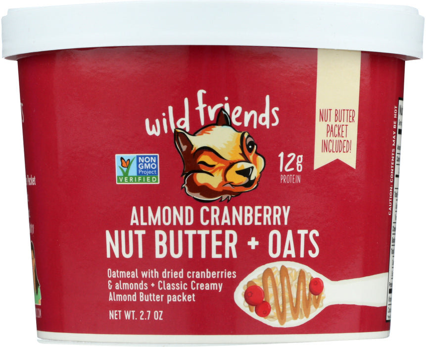 WILD FRIENDS: Oat Cup Almond Cranberry, 2.7 oz
