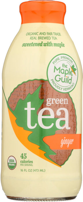 THE MAPLE GUILD: Green Iced Tea Ginger, 16 fo