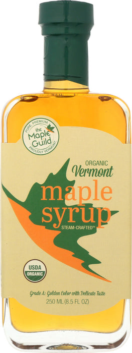 THE MAPLE GUILD: Organic Grade A Vermont Maple Syrup, 8.5 oz