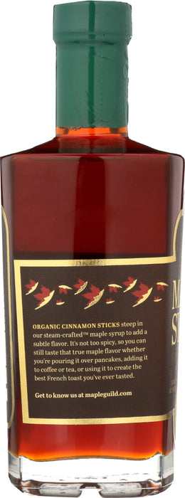THE MAPLE GUILD: Organic Cinnamon Stick Infused Vermont Syrup, 12.7 oz