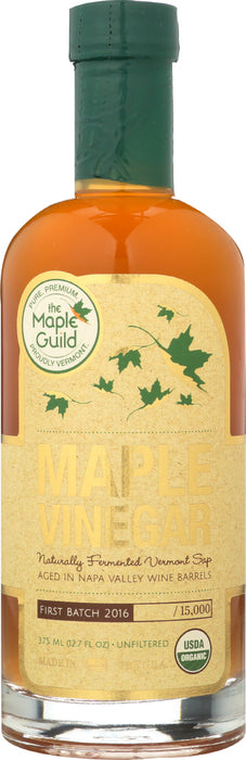 THE MAPLE GUILD: Maple Vinegar Naturally Fermented Vermont Sap, 12.7 oz